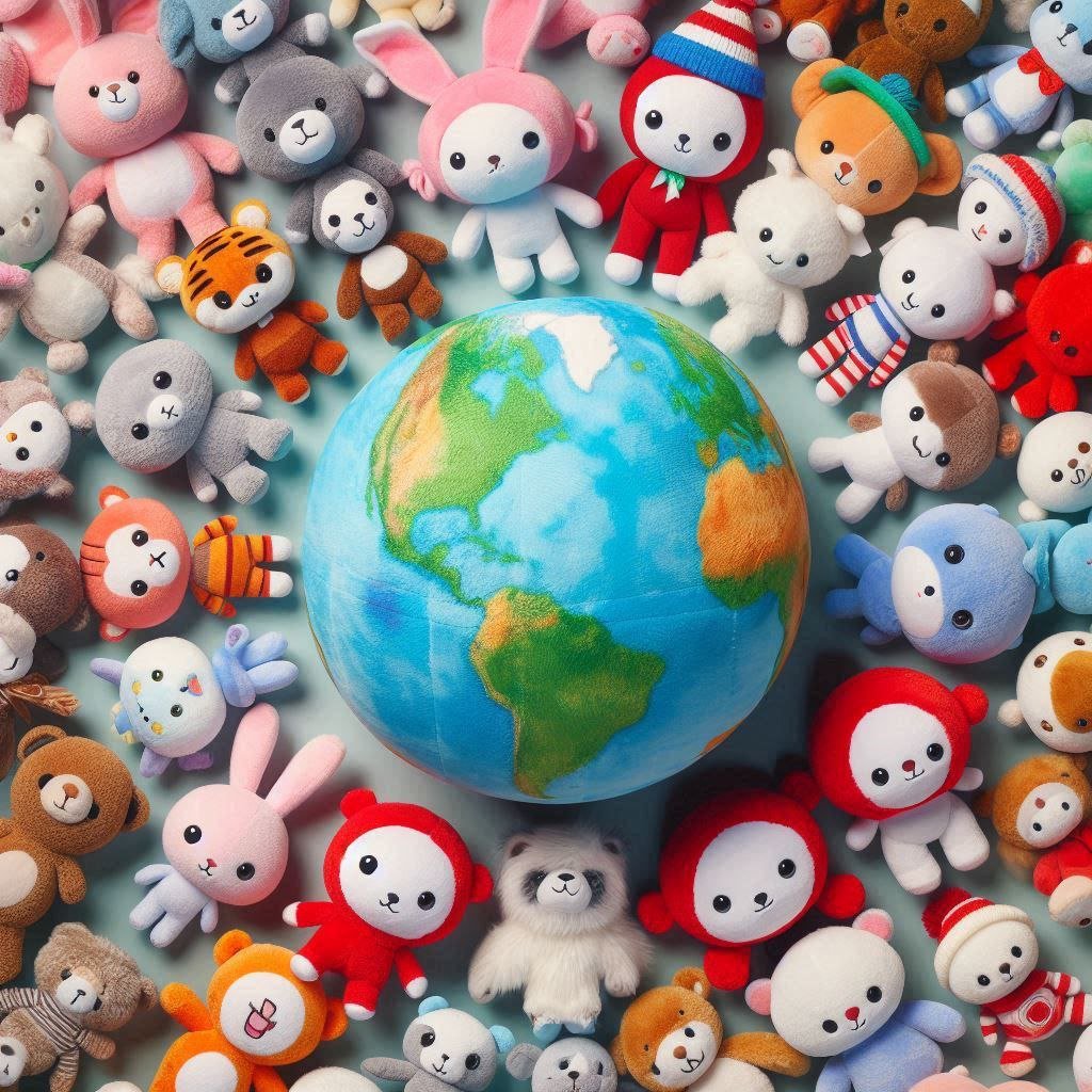  Styles de peluches dans le monde, les peluches autours du monde