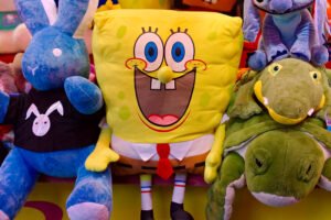 Peluches et art : peluche Bob l'Éponge
