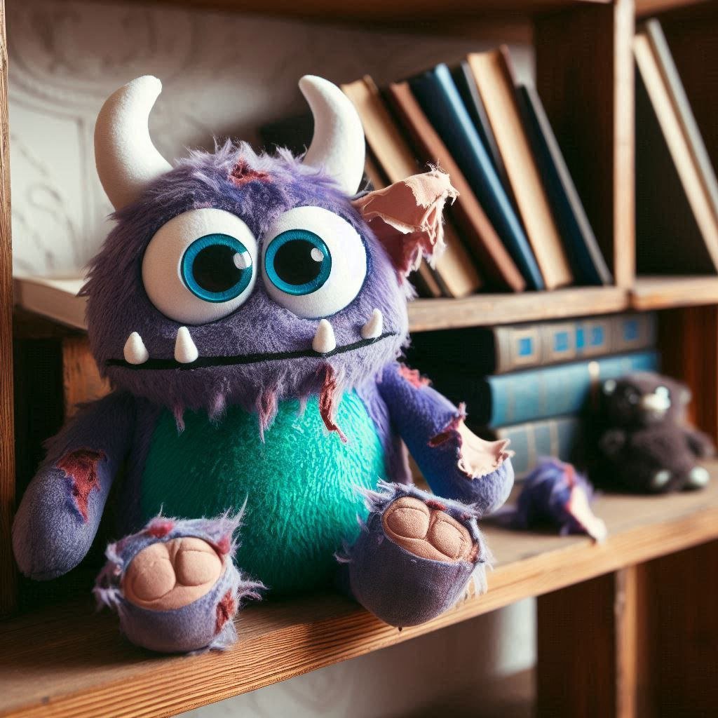Peluche monstre : peluche de monstre rigolo