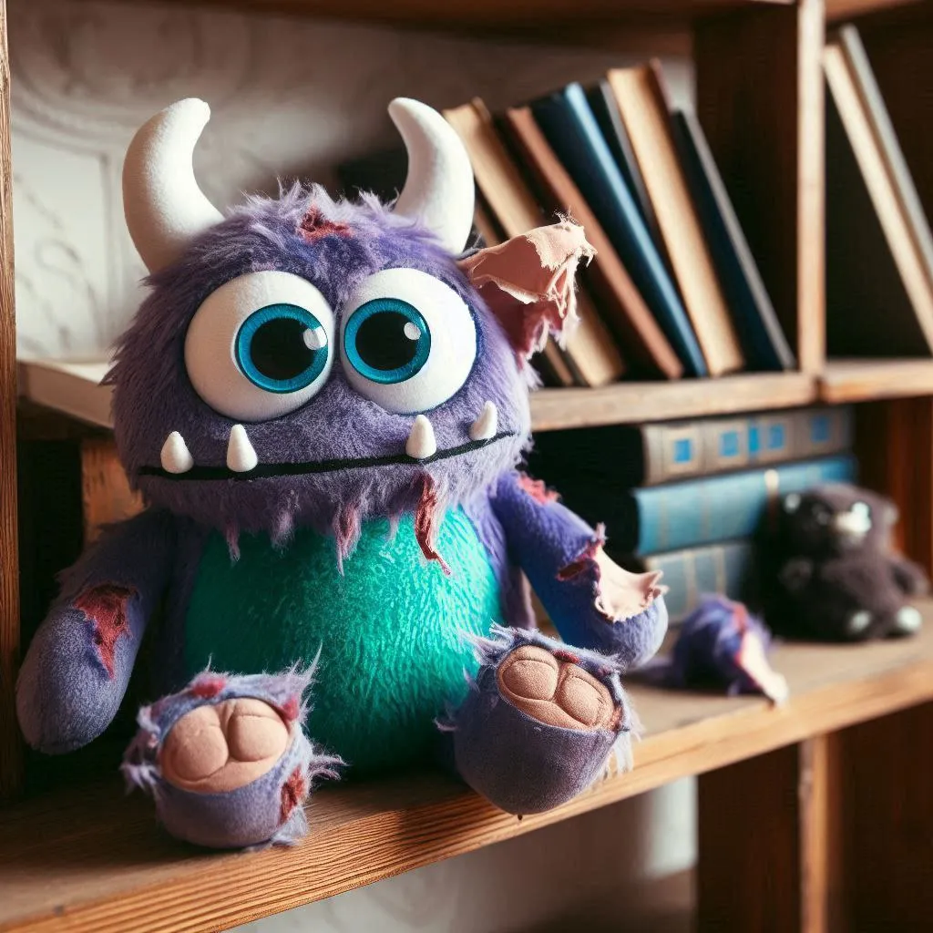 Groumpf, peluche de monstre rigolo