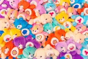 Histoire des peluches, peluche Bisounours, stars des années 80