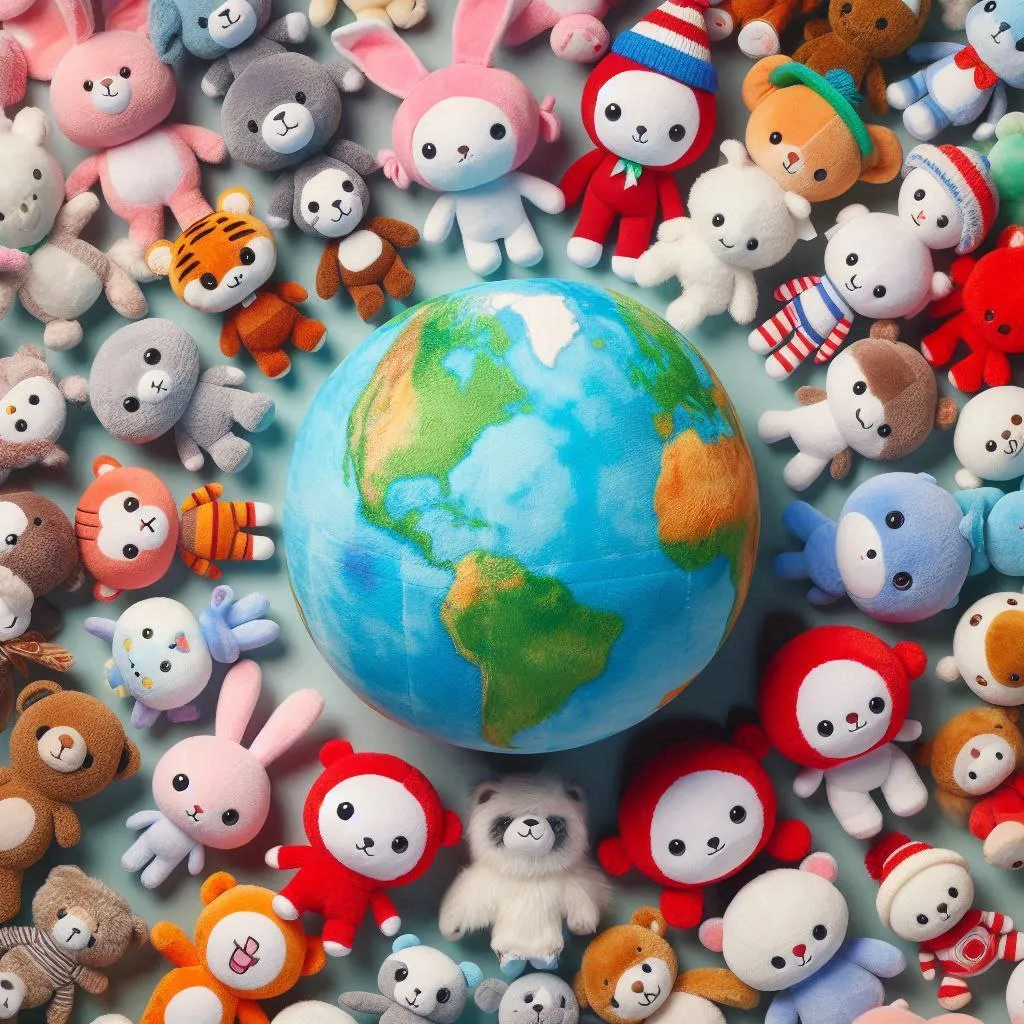 Styles de peluches dans le monde