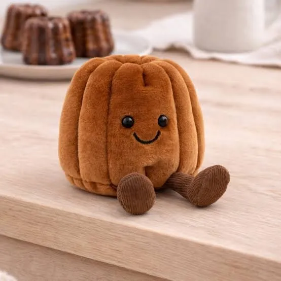 une peluche de cannelé jellycat