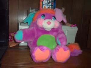 peluche Popples (3) peluche Popples : peluche colorée et câline