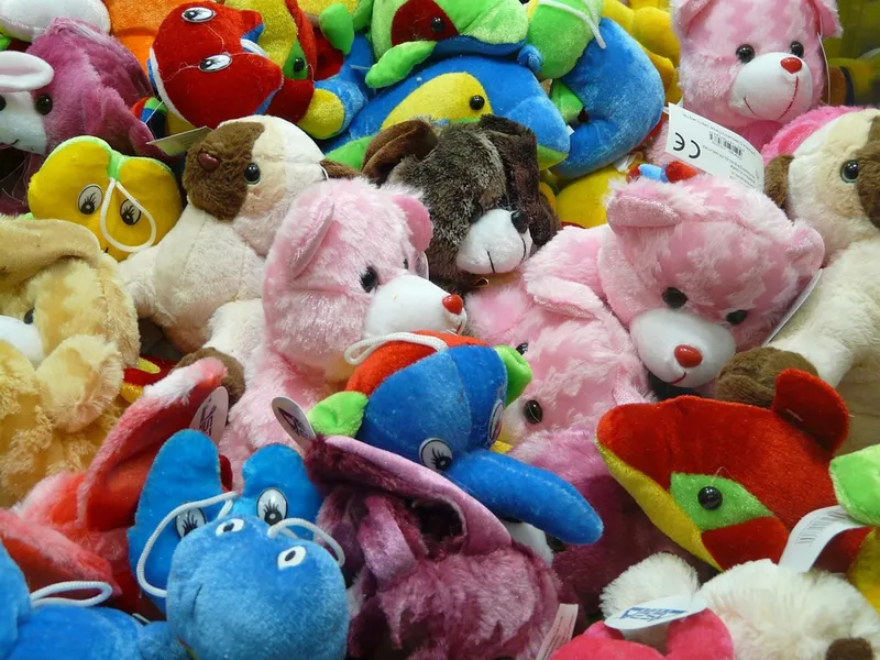 quand la peluche sort de l'usine