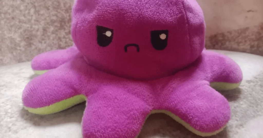 peluches de pieuvre réversible