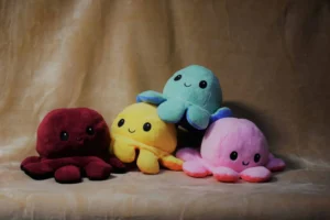 peluches de pieuvre réversible